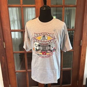 2003 Tostitos Bowl features Miami and Ohio State NOS Vintage T Shirt